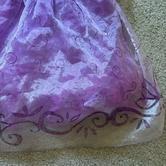 Rapunzel Dress Disney Store Sz 5/6 Purple Land World Cruise Bibbidi Bobbidi - Picture 3 of 9